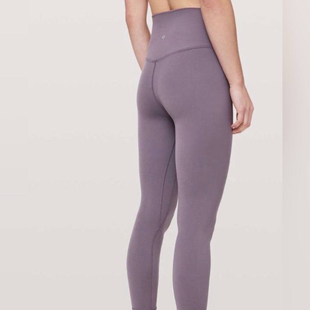 Size 4 Graphite purple lululemon align 28 in leggings